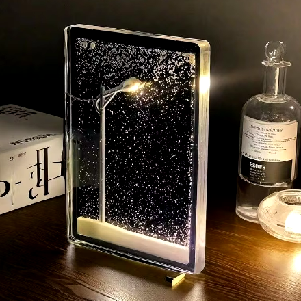Vantage Snowy Night: Ambient Desk Lamp Kit