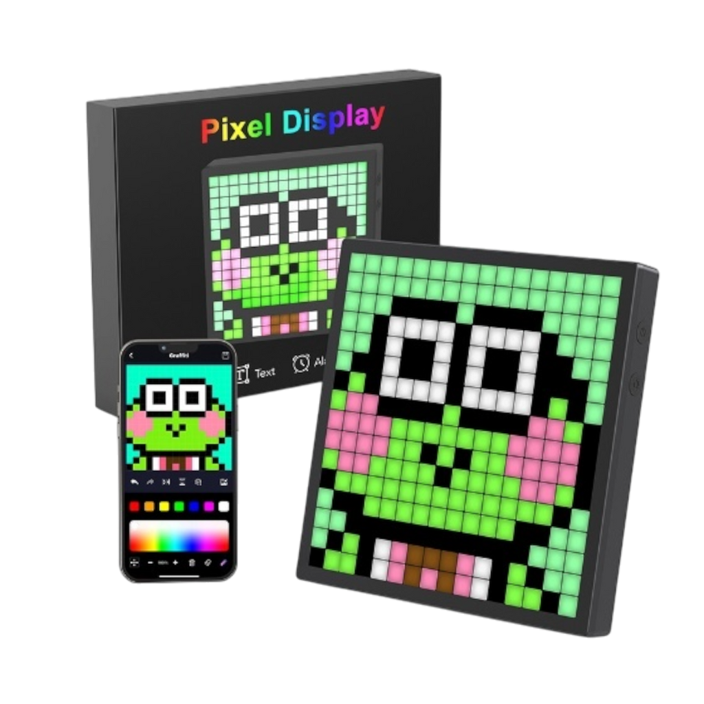 LED Bluetooth Pixel Screen Ambient Light & Clock (One)